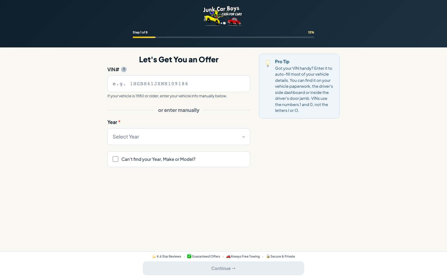Auto-Quoter — live demo screenshot